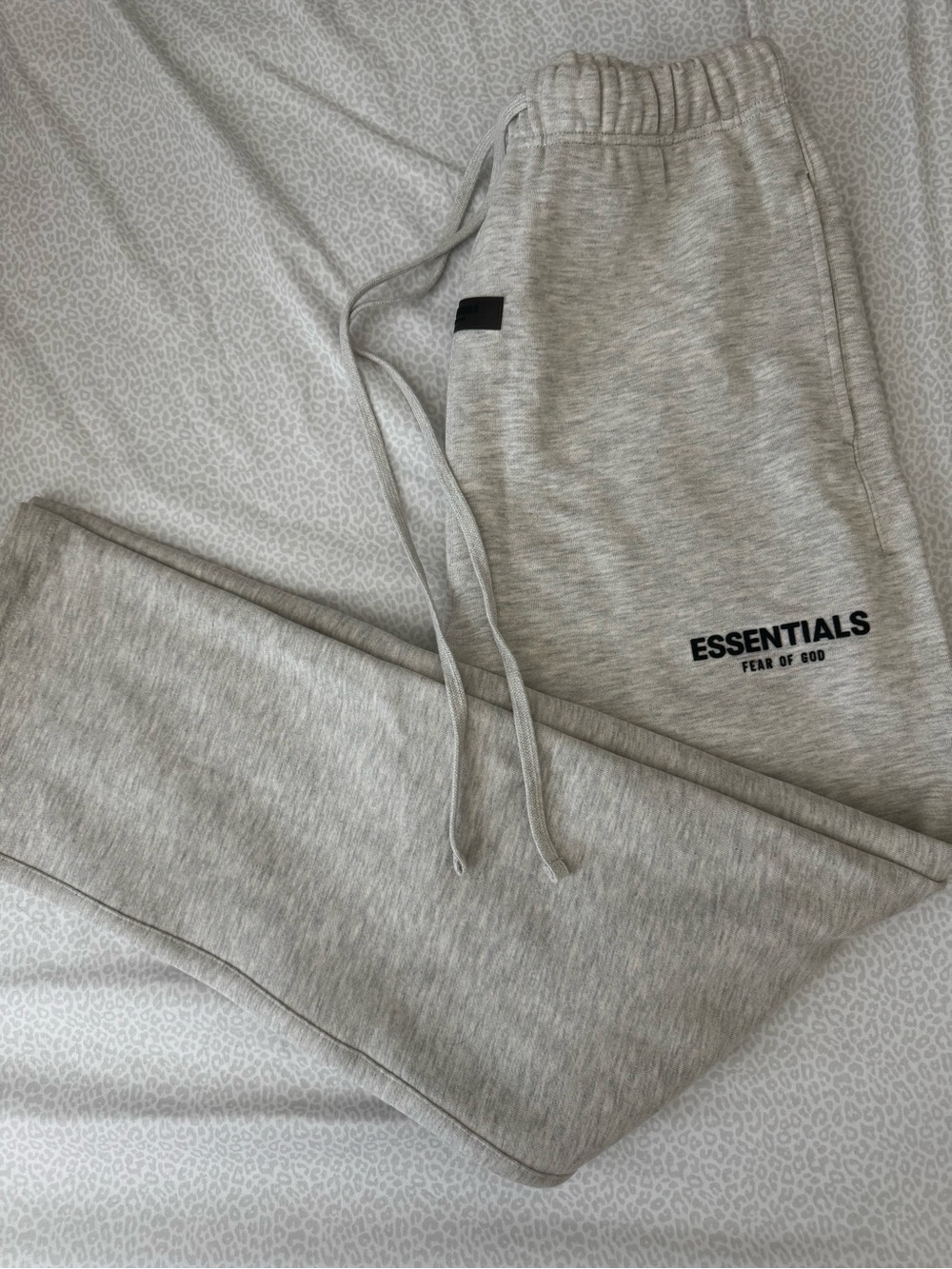 Essentials Men's Light Gray Logo Sweatpants
